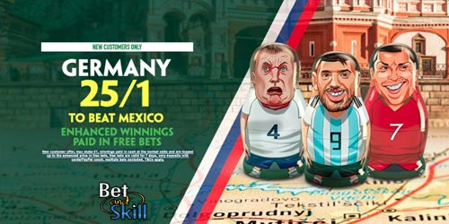 25/1 Germany to beat Mexico at Paddy Power (World Cup crazy price)