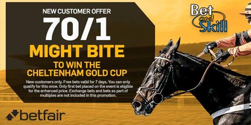 Betfair offer 70/1 Might Bite to win the Cheltenham Gold Cup 2018