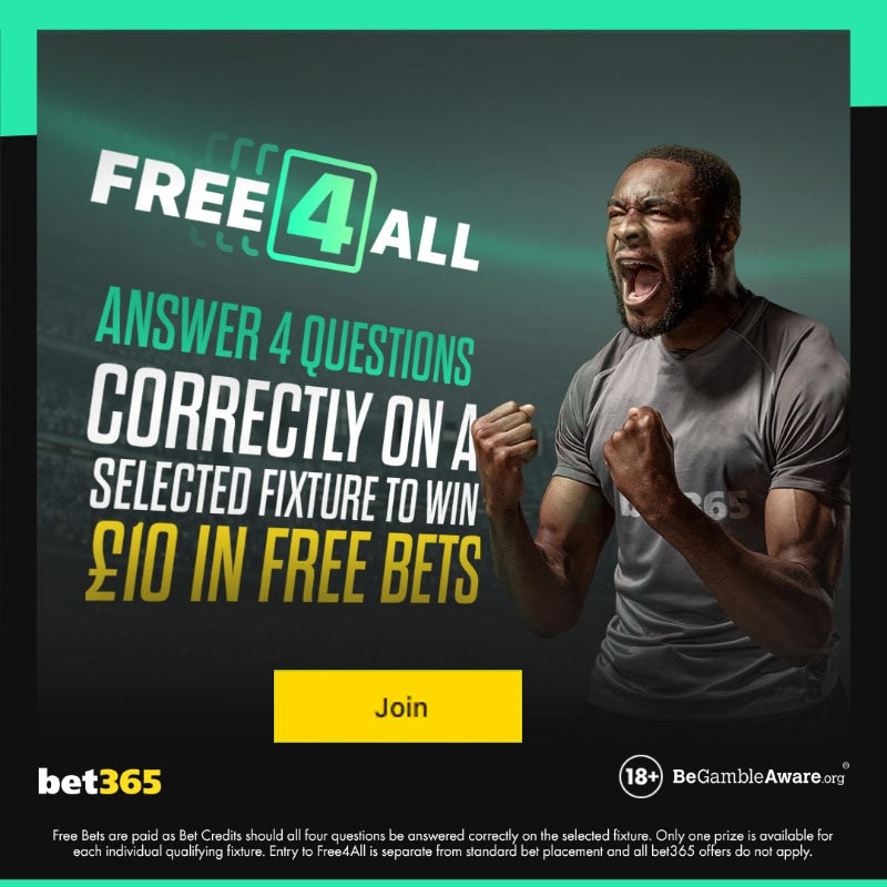 Free 4 All Bet365: nova promoção do site