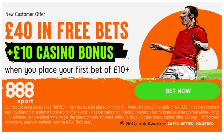 BTTS and Win Free Bet - Bet £10 get £30 in Free Bets