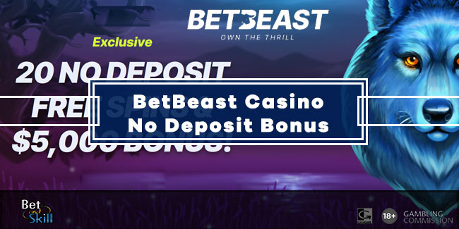BetBeast Casino 20 No Deposit Free Spins On Lady Wolf Man
