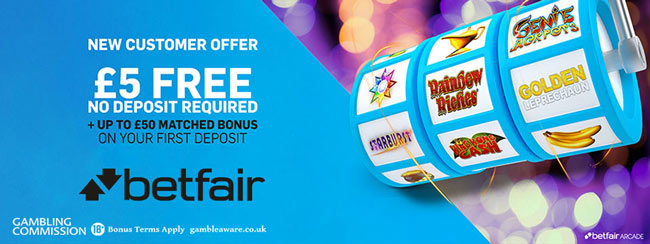 Betfair Arcade no deposit bonus