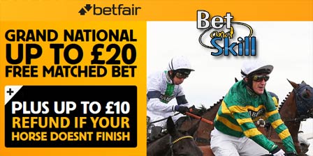 Betfair Grand National bonus: bet £20, get £20 in free bets