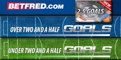 New Betfred Under / Over 2.5 goals betting coupon: win up to 15000/1