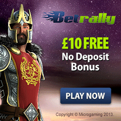 BetRally Casino £10 free chips 