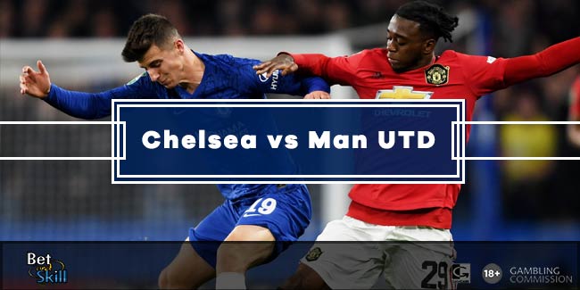 Chelsea v Manchester UTD Betting Tips, Predictions, Lineups & Odds (Premier League - 17.2.2020)