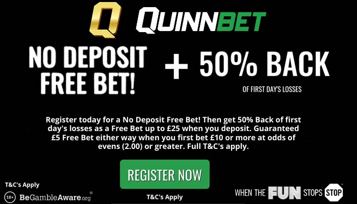 quinnbet no deposit free bet