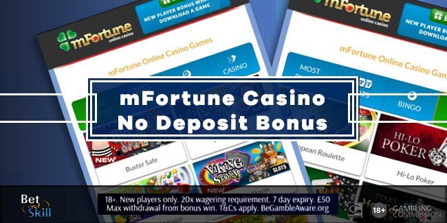 mFortune No Deposit Bonus: £10 FREE Upon Registration