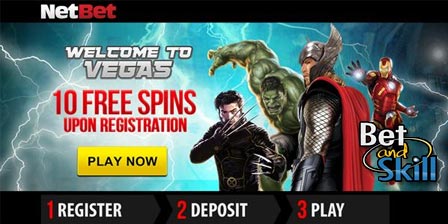 Netbet Vegas: 10 free spins upon registration (no deposit bonus)
