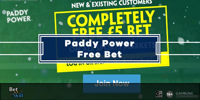 Paddy Power €/£5 Completely Free Bet on Boxing Day