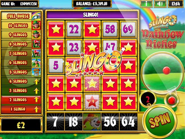 how to play slingo rainbow riches