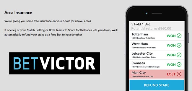 BetVictor Acca Insurance