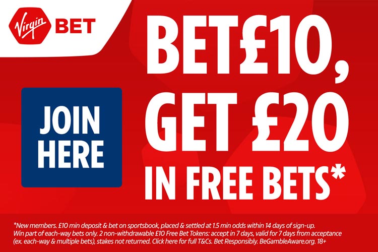 Virgin Bet Fives | Earn Up To £50 Cash For Each Goal Your Players Score