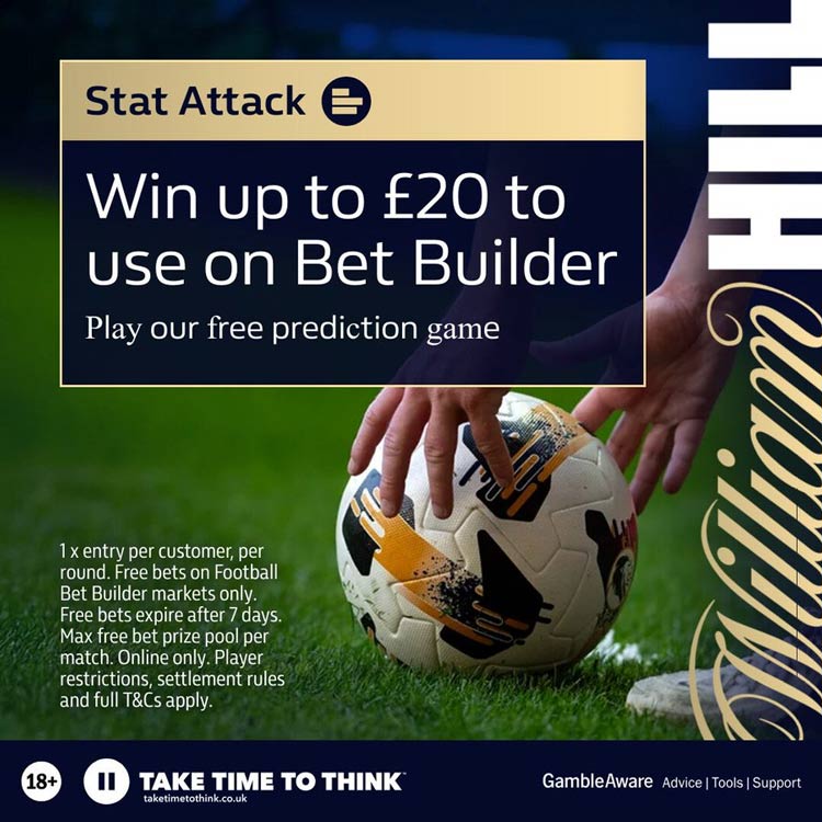 William Hill Stat Attack prizes